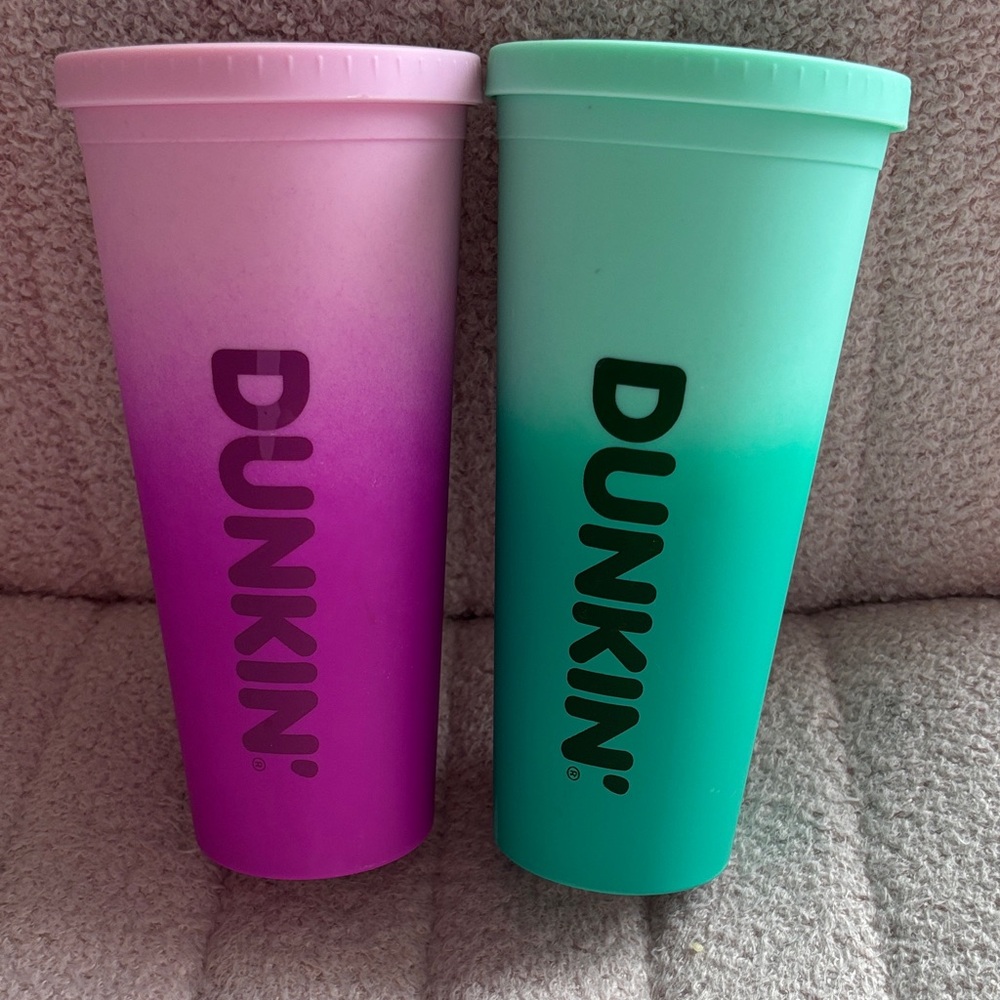 Dunkin' Gradient Drinkware Set - Pink and Green